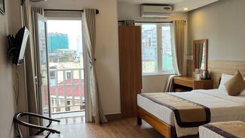 Family Room, 2 Double Beds | Pillowtop beds, minibar, in-room safe, individually decorated