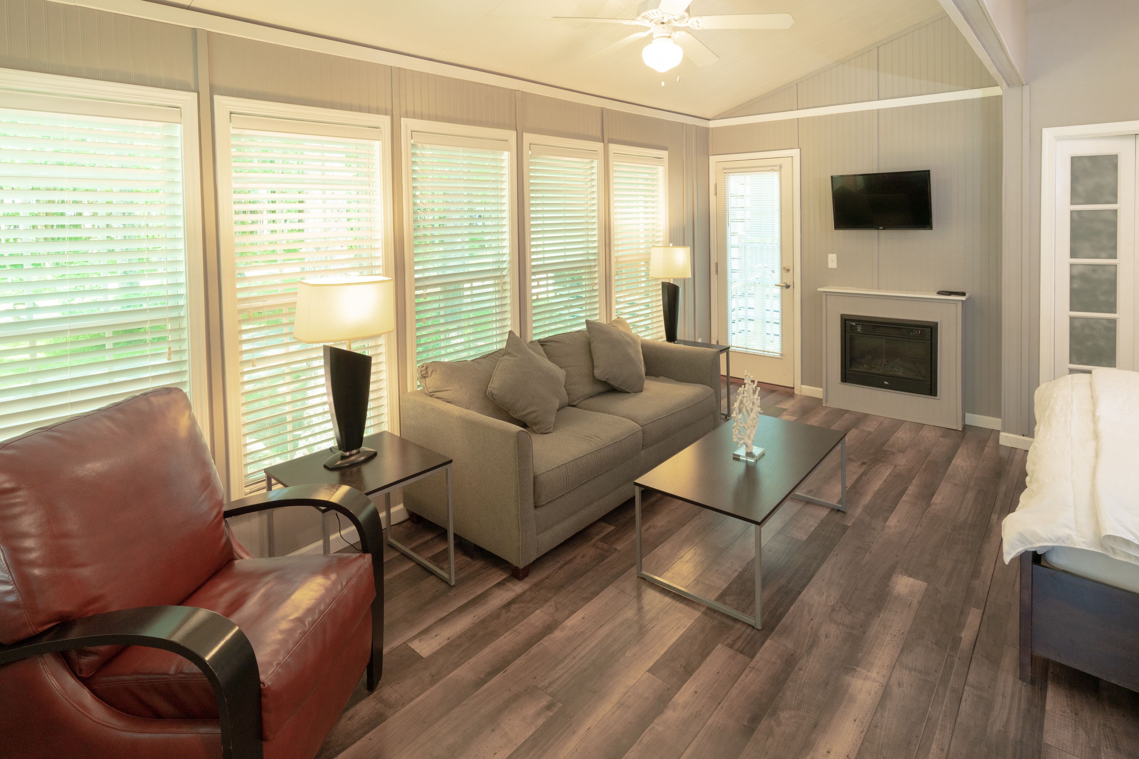 King Villa (Linens not provided) | Living area | Flat-screen TV