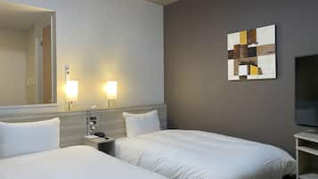 Desk, free WiFi, bed sheets