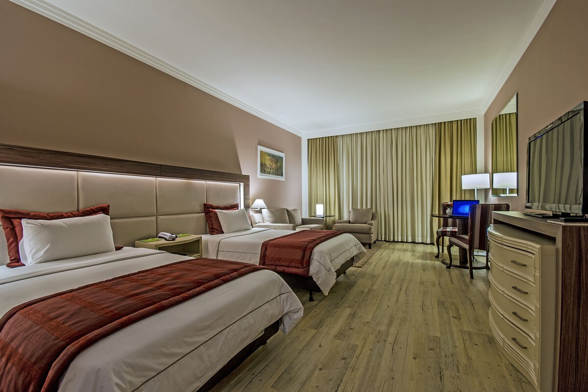 Deluxe Twin Room | Minibar, in-room safe, blackout curtains, free WiFi