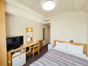 Desk, free WiFi, bed sheets