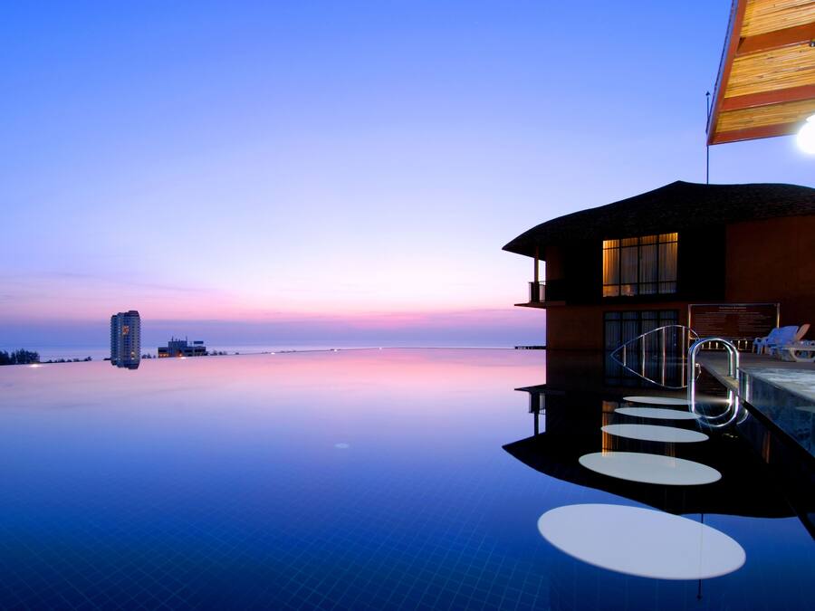 Kolam renang terbuka, payung kolam