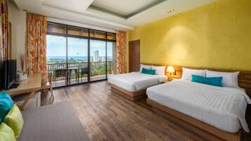 Premium bedding, pillowtop beds, minibar, in-room safe