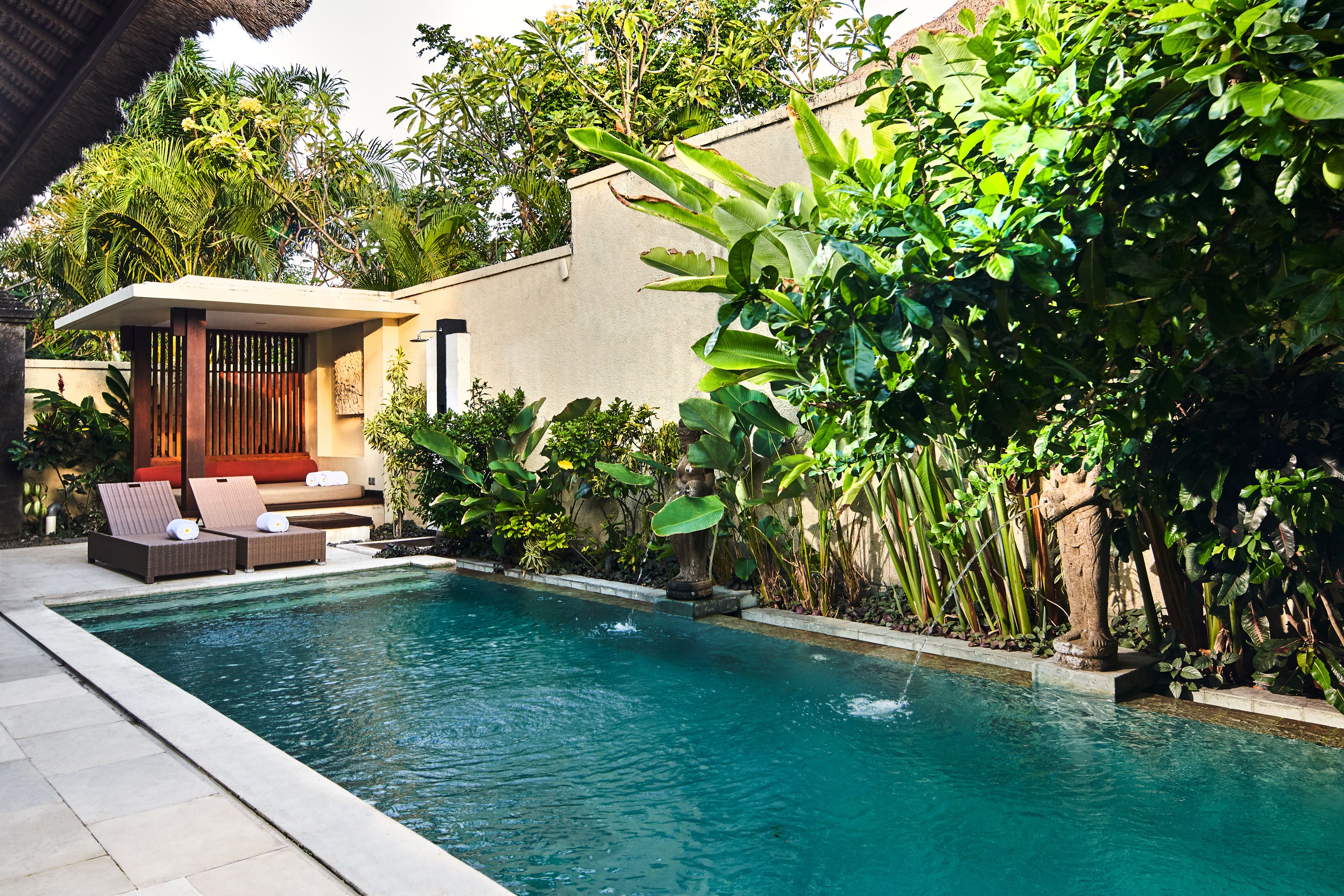 luxury villa, 2 bedrooms, private pool | view from room