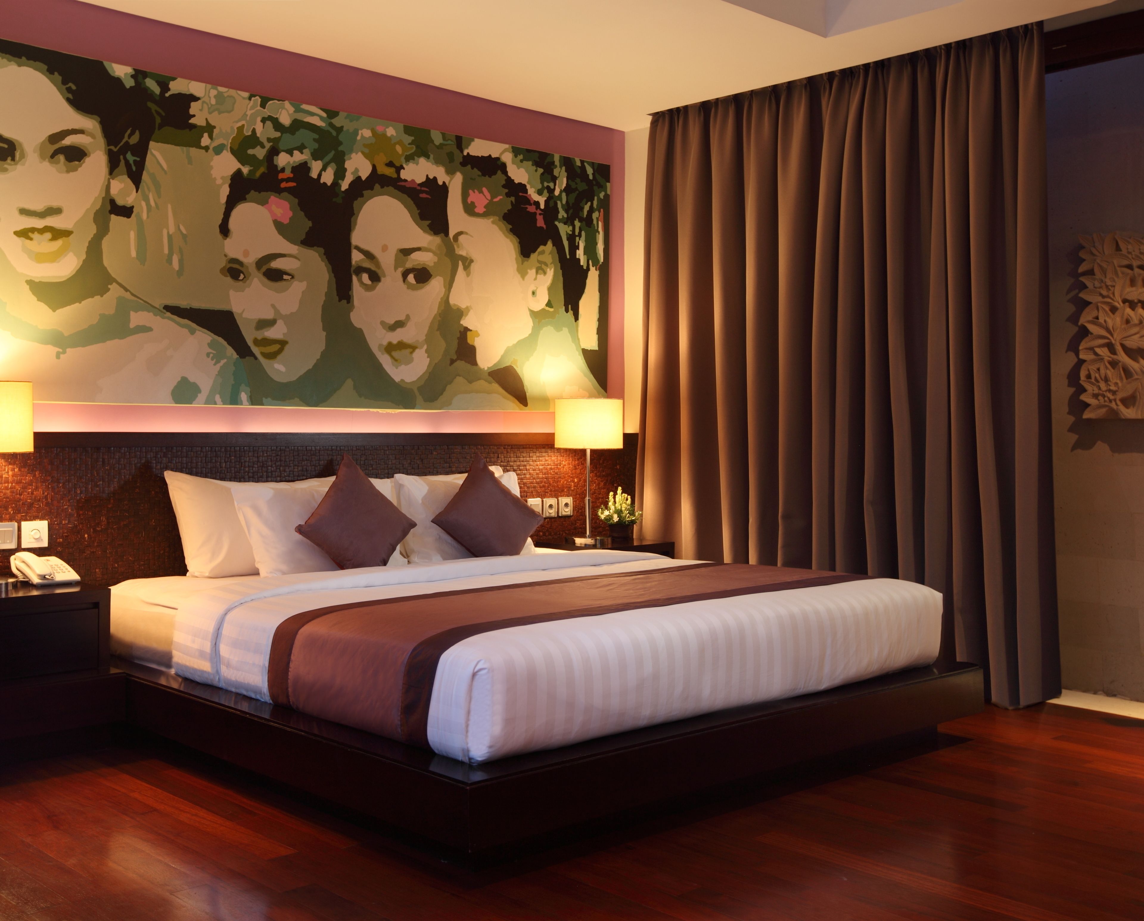 luxury villa, 2 bedrooms, private pool | premium bedding, minibar, in-room safe, individually decorated