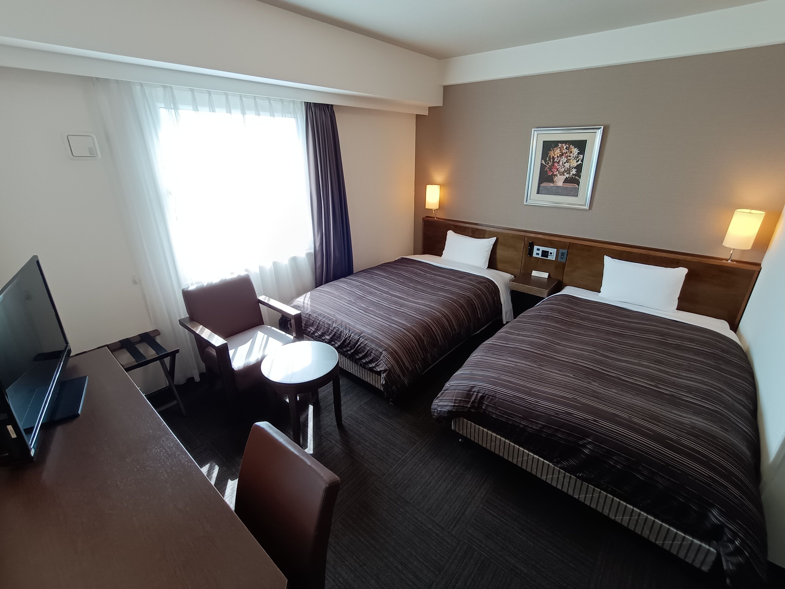 (main building) twin room, non smoking (120cm bed) | free wifi, bed sheets