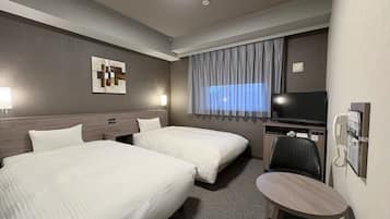 Desk, free WiFi, bed sheets