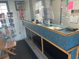 Mostrador para check-in y check-out