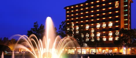 Front of property - evening/night