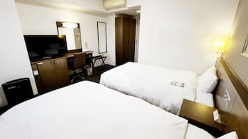 Desk, free WiFi, bed sheets