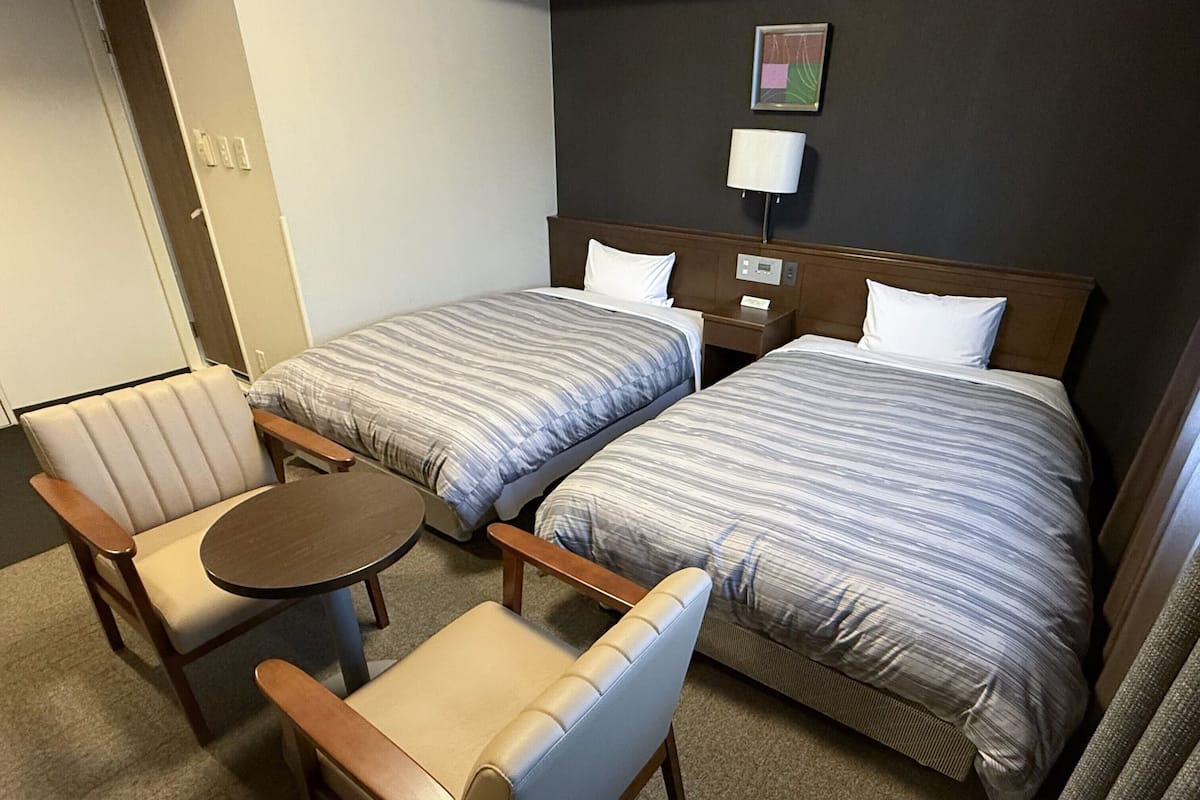 Desk, free WiFi, bed sheets