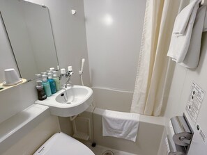 Hair dryer, slippers, electronic bidet, towels