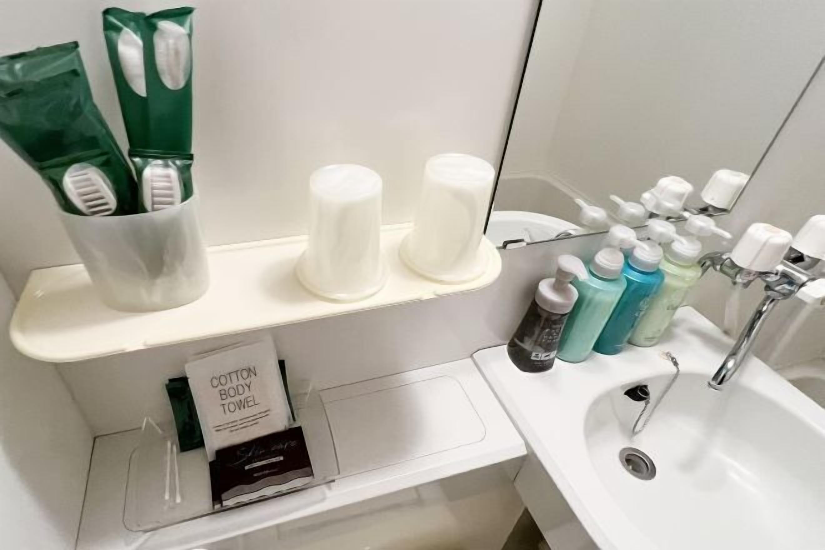 Sèche-cheveux, chaussons, toilettes avec bidet électronique