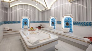 Türkisches Bad/Hamam, Körperbehandlungen, Hydrotherapie, Aromatherapie