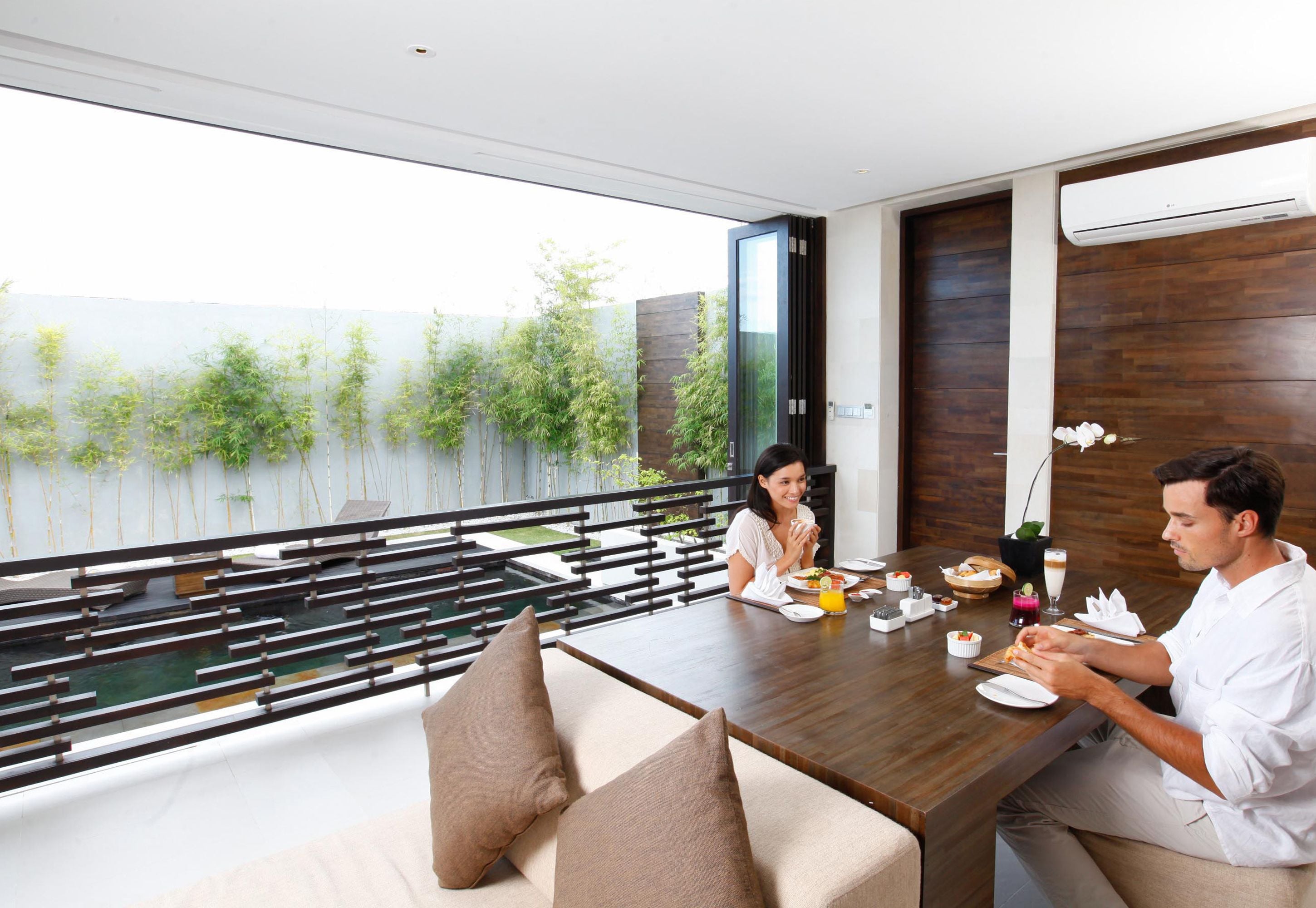 villa, private pool (waterfall) | in-room dining