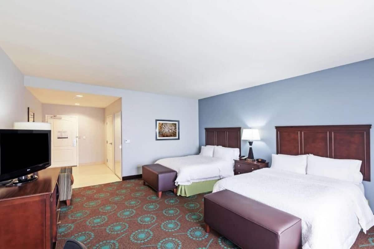 In-room safe, desk, blackout curtains, iron/ironing board