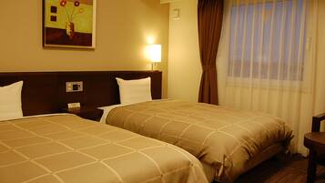 Desk, free WiFi, bed sheets