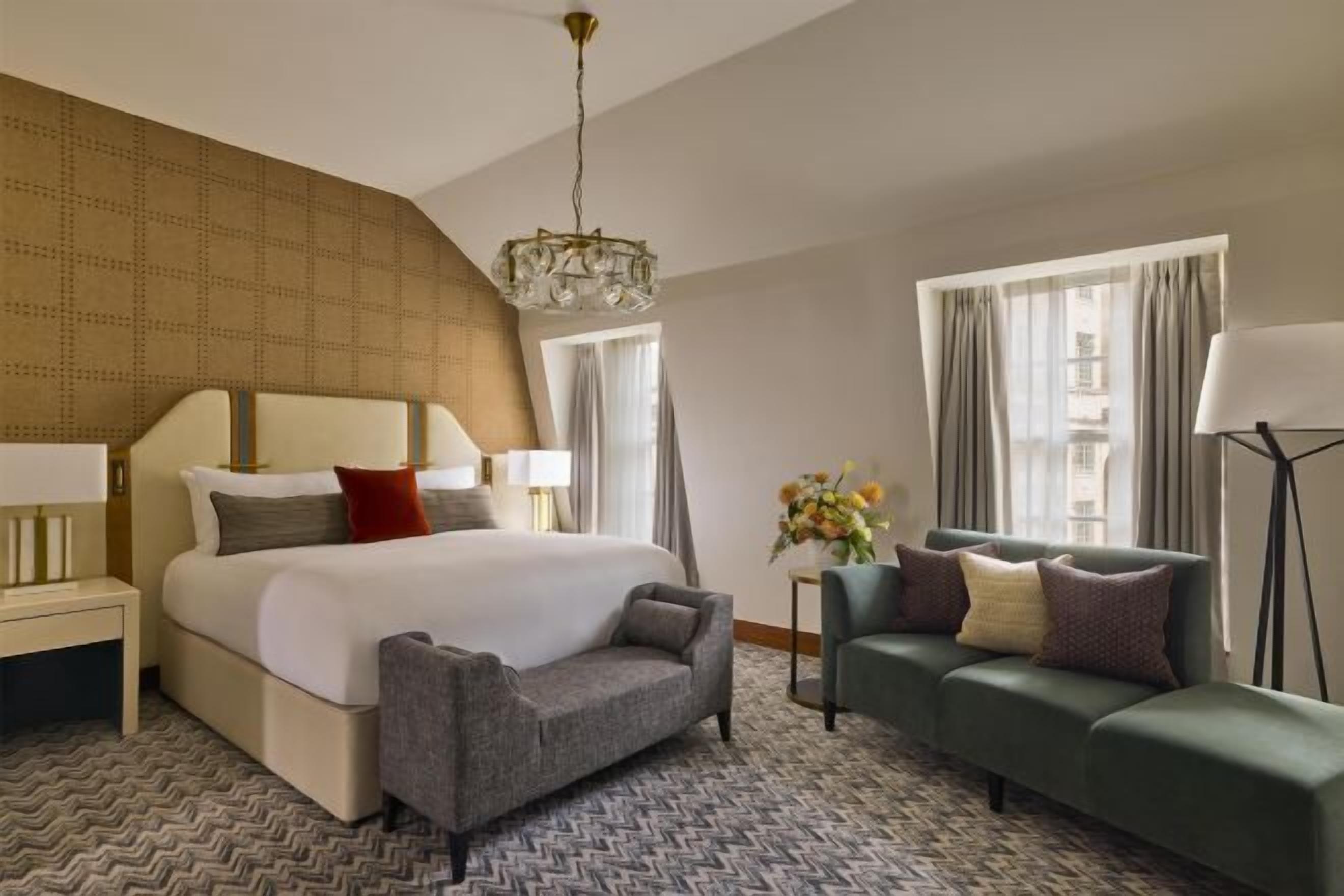 Premium bedding, Select Comfort beds, free minibar items, in-room safe