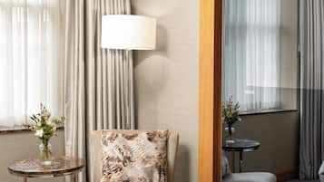 Premium bedding, Select Comfort beds, free minibar items, in-room safe