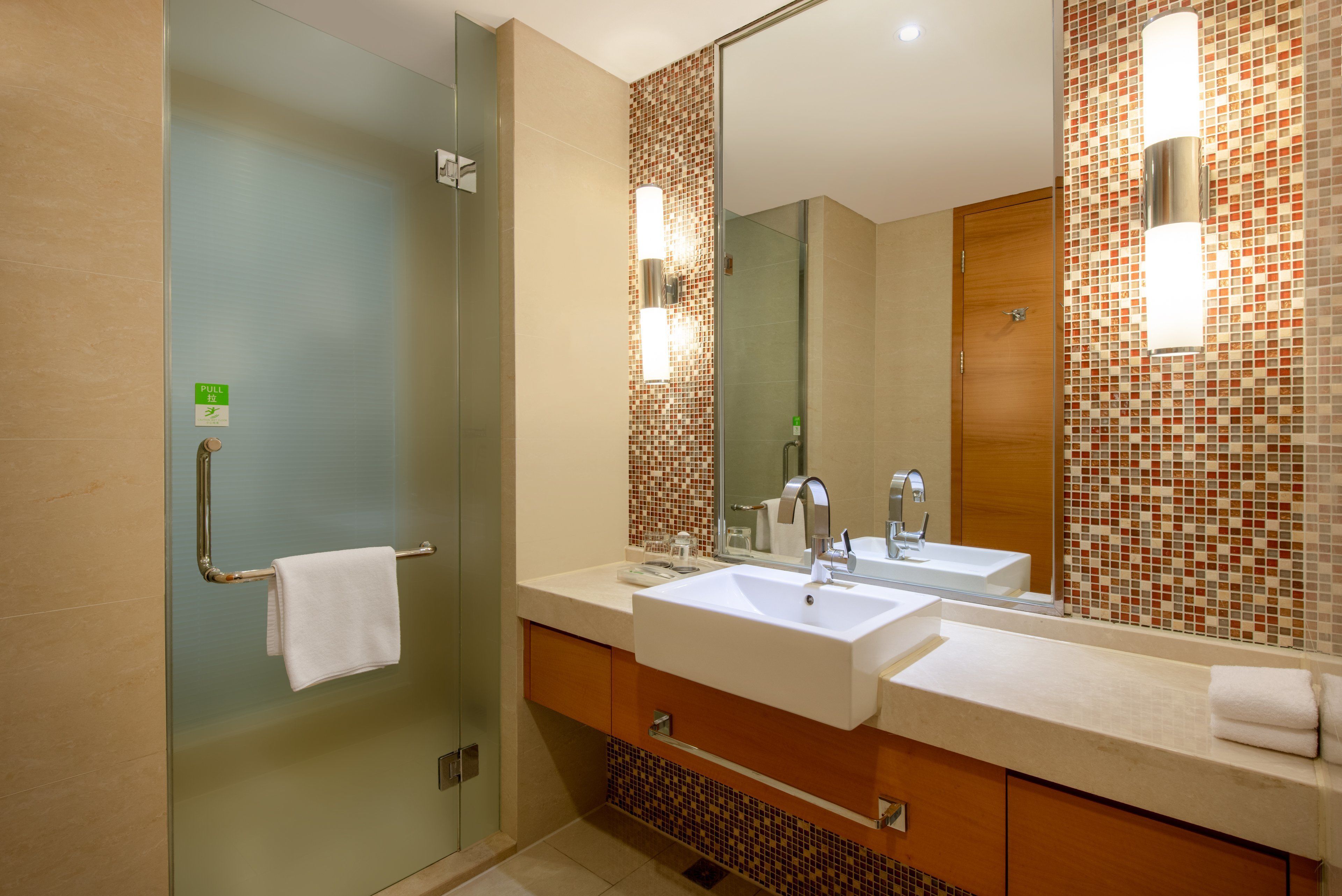 shower, free toiletries, hair dryer, bathrobes