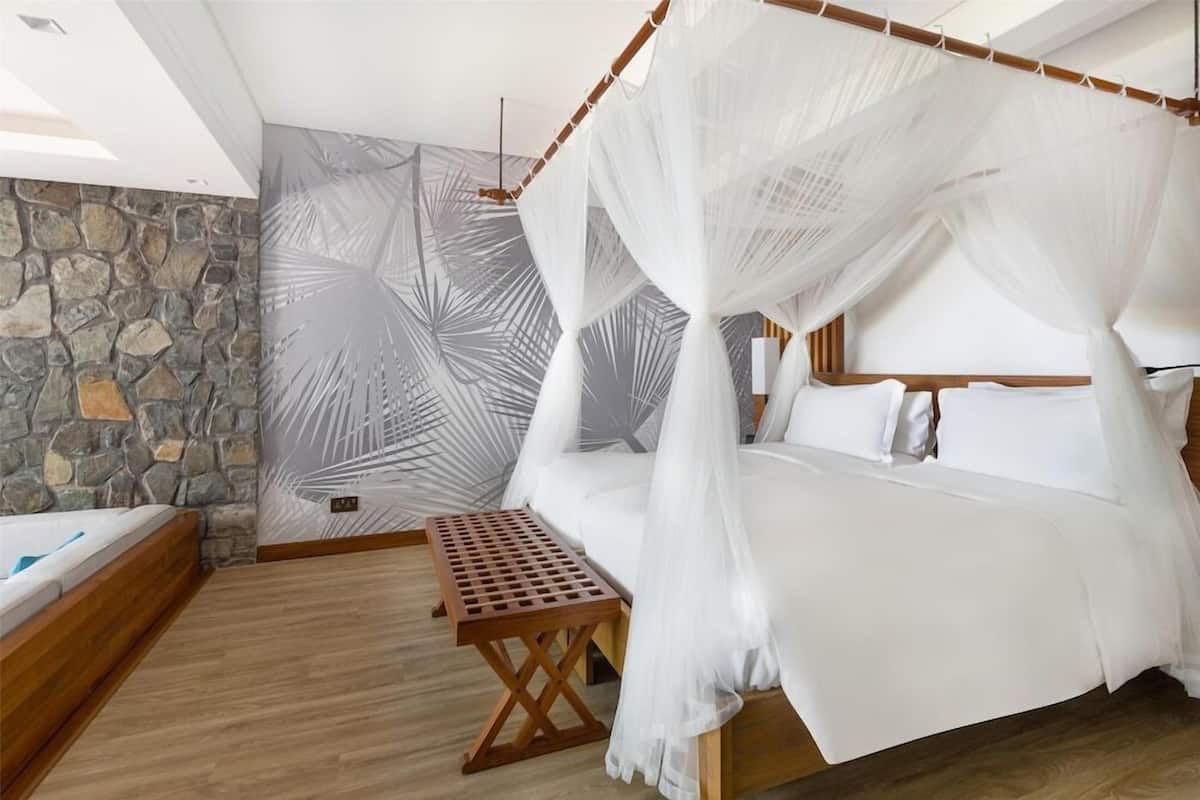 1 dormitorio y ropa de cama de alta calidad