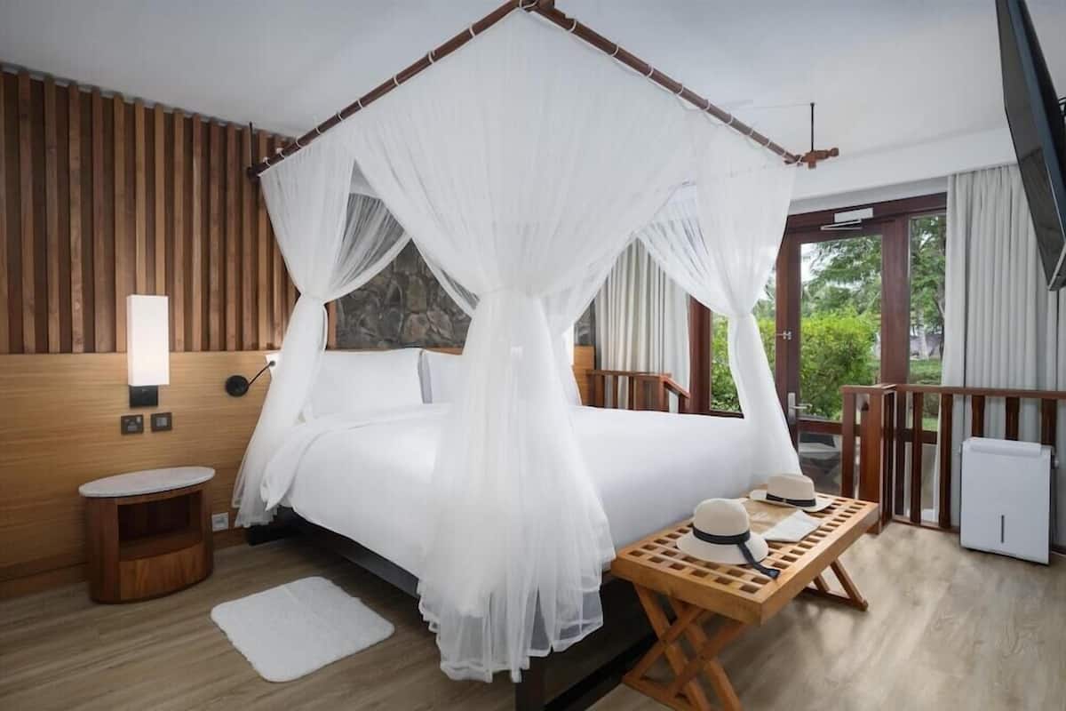 1 dormitorio y ropa de cama de alta calidad