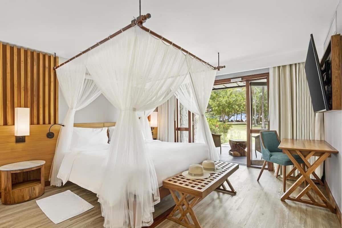1 dormitorio y ropa de cama de alta calidad