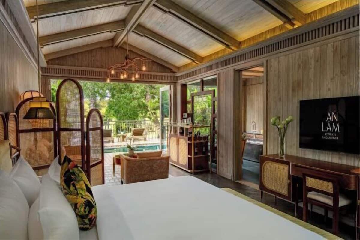 2 habitaciones, ropa de cama de alta calidad, cubrecamas y minibar