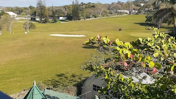 Uitzicht op de golfbaan