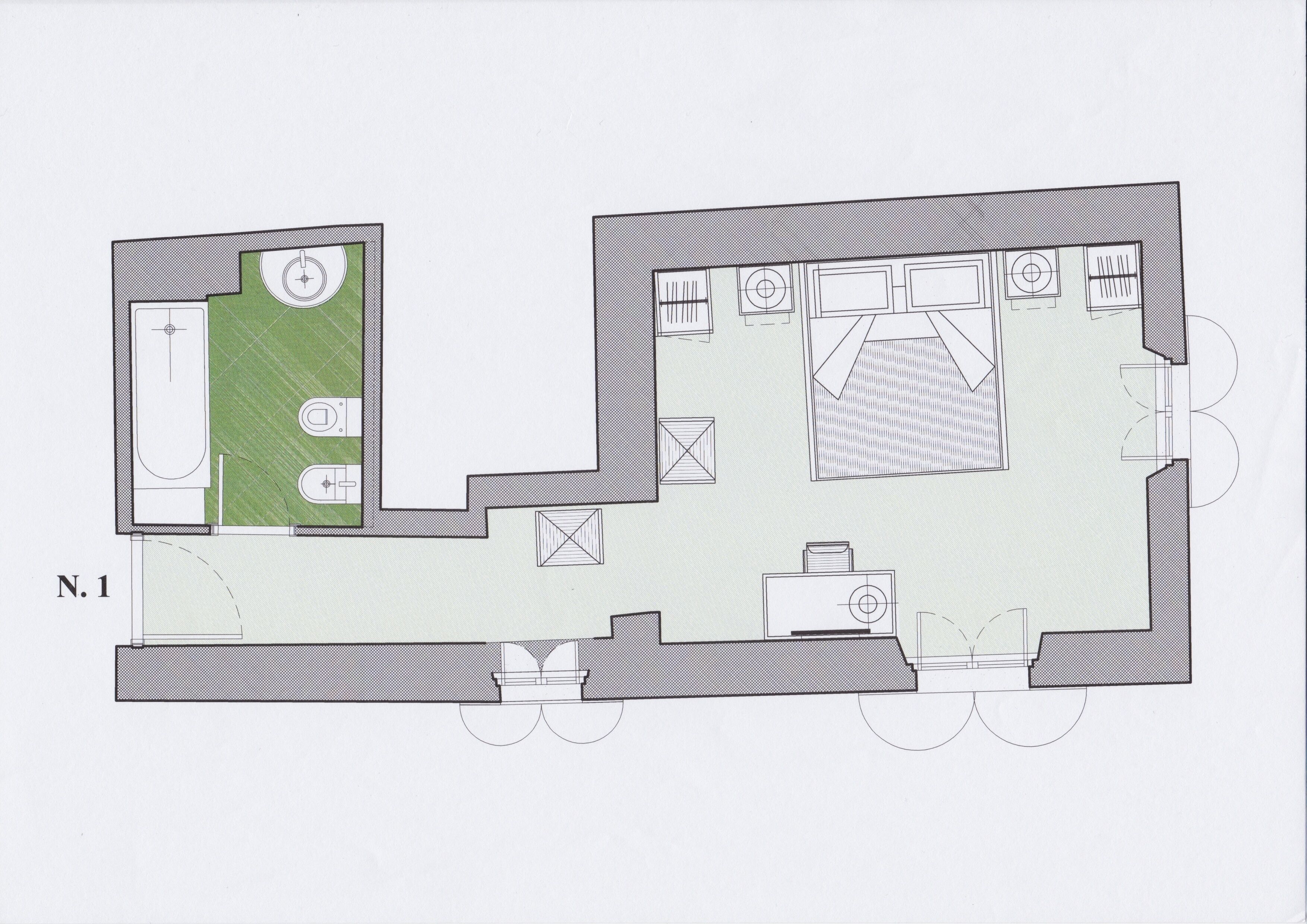 junior studio suite, city view, tower | 2 bedrooms, premium bedding, down duvets, pillow-top beds