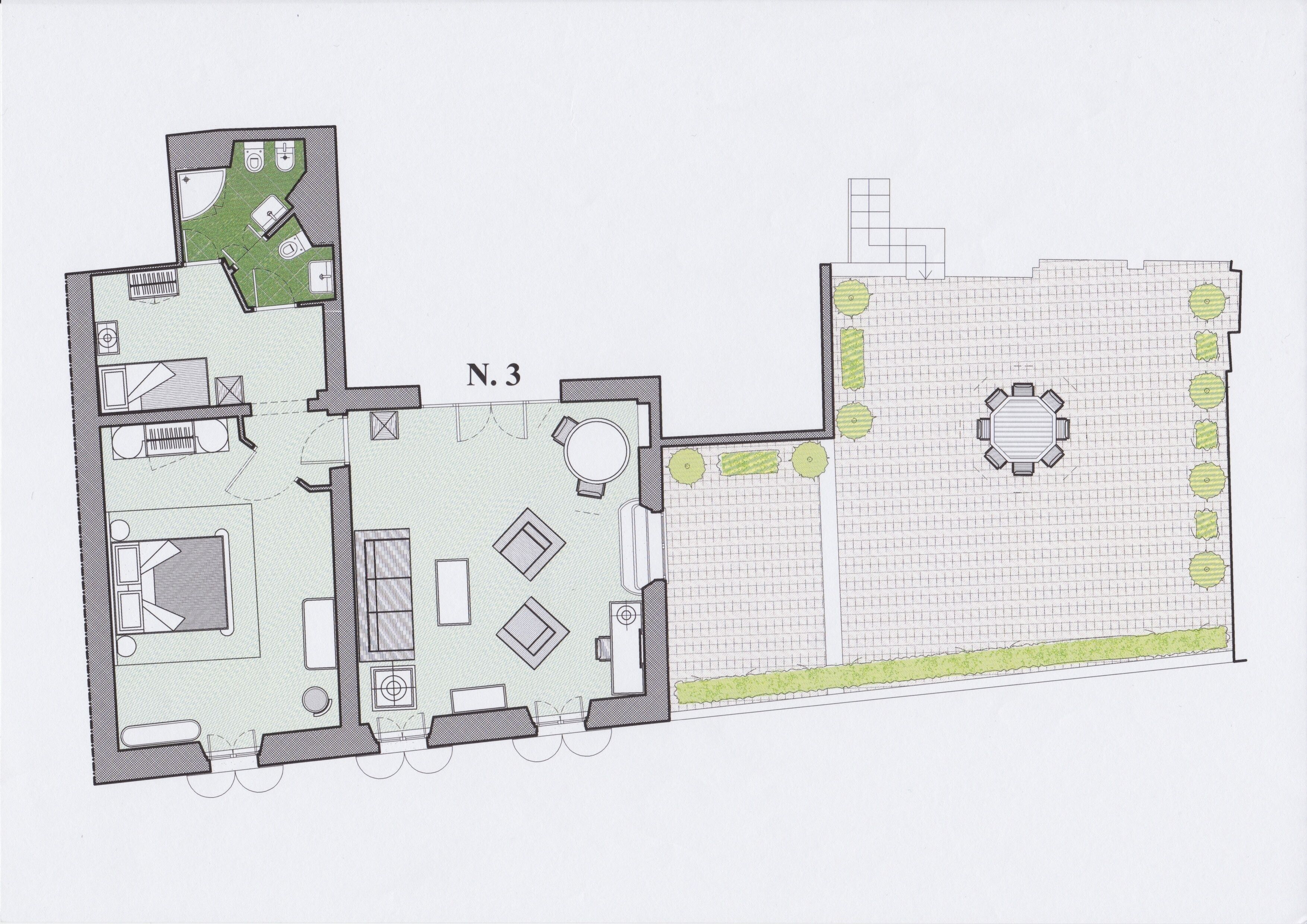 senior suite, terrace, tower | 2 bedrooms, premium bedding, down duvets, pillow-top beds