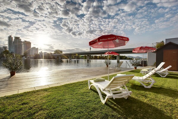 Private beach nearby, sun loungers, beach umbrellas, beach towels