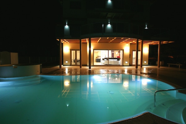 Outdoor pool, open 10:30 AM to 8:30 PM, pool loungers