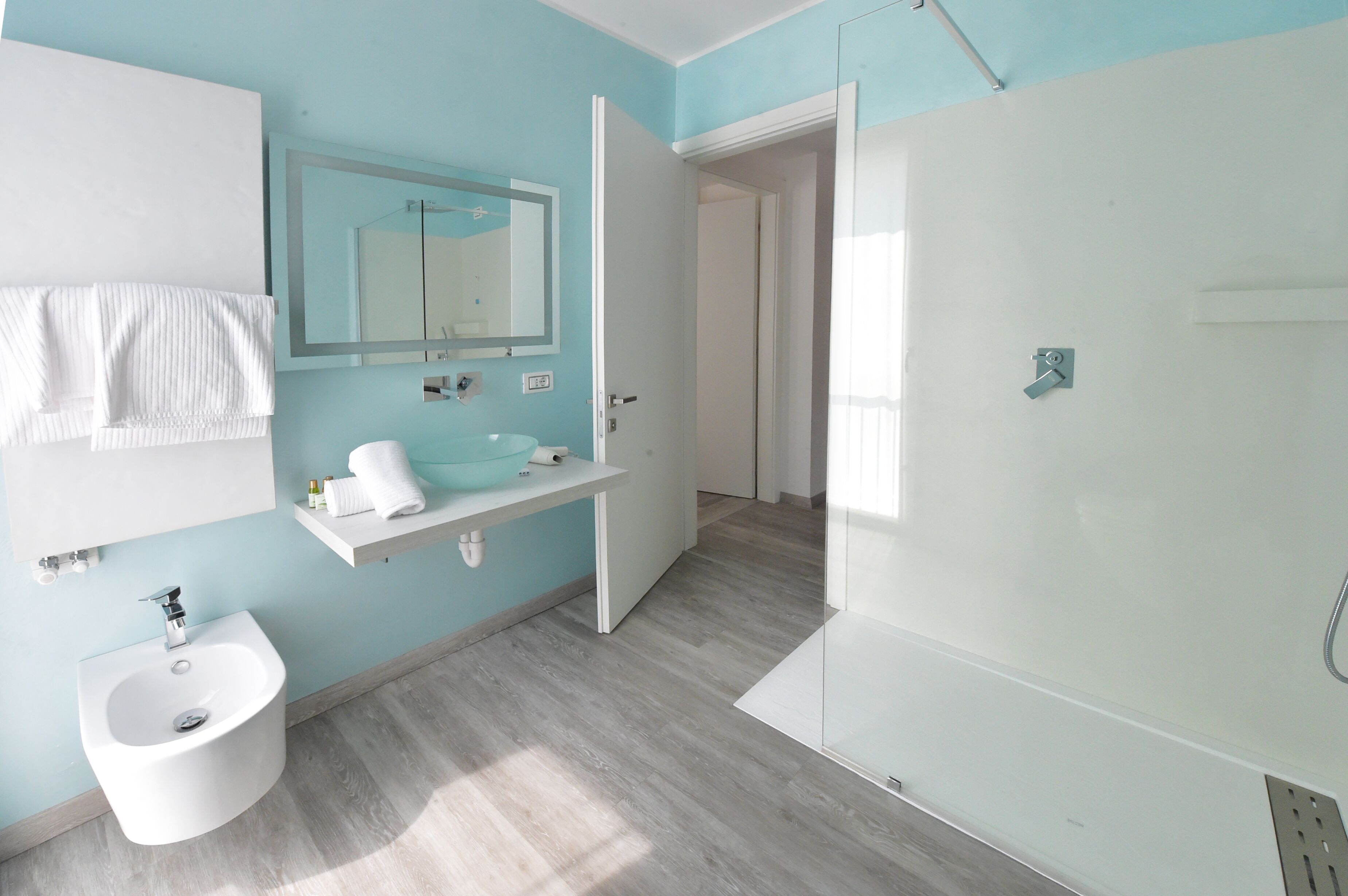 premium apartment, 1 queen bed with sofa bed, mountain view | bathroom | shower, rainfall showerhead, eco-friendly toiletries, hair dryer