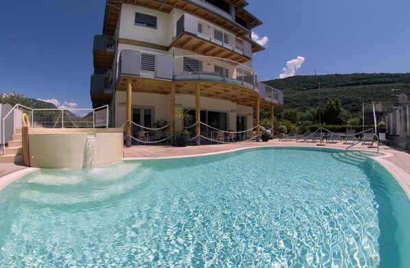 Luxury Apartment, 1 Queen Bed with Sofa bed, Pool View | View from room