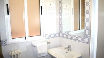 Hair dryer, towels