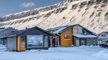 Base Camp Explore Hotel offers a unique blend of modern architecture and mountain surroundings.