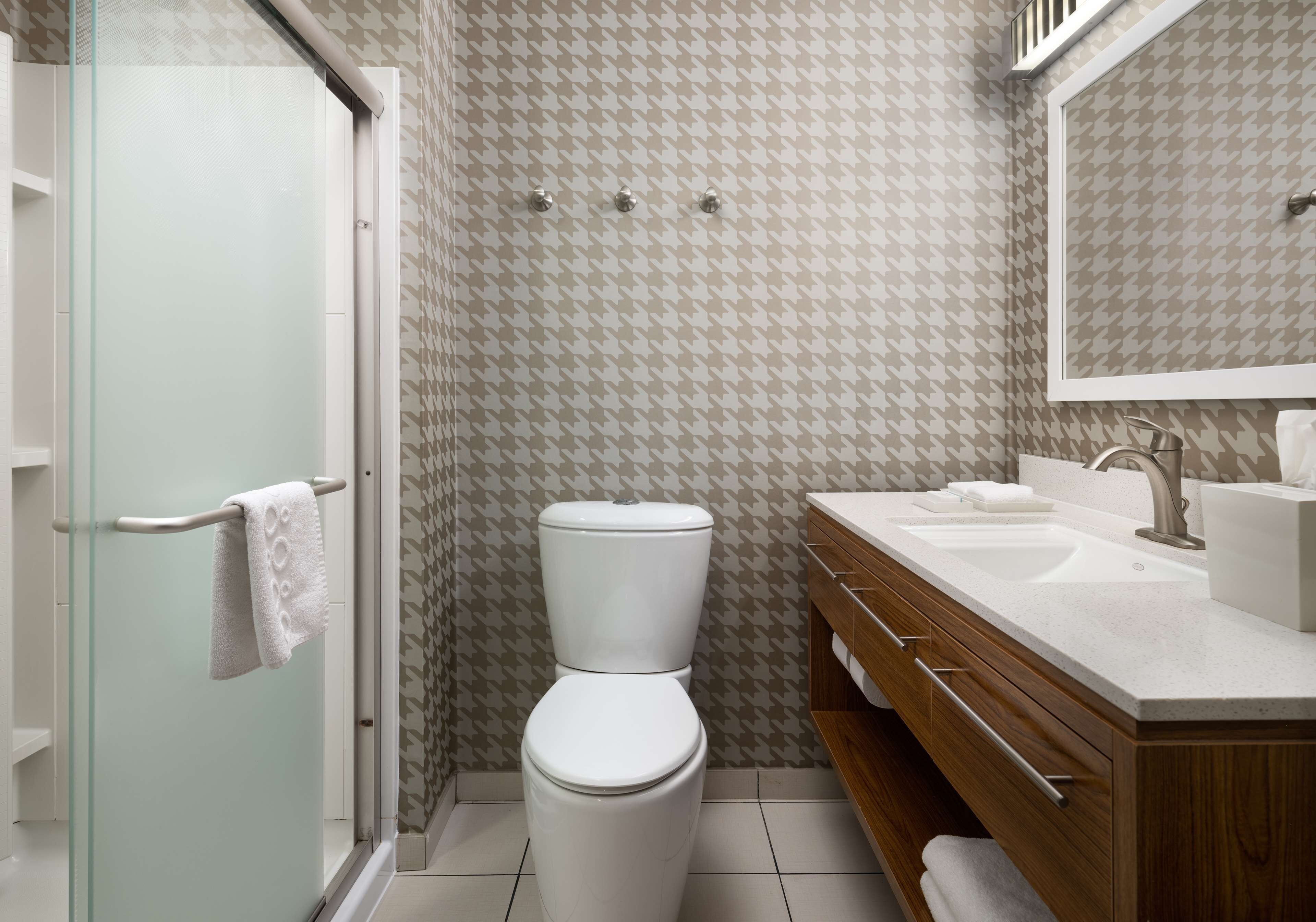 free toiletries, hair dryer, towels