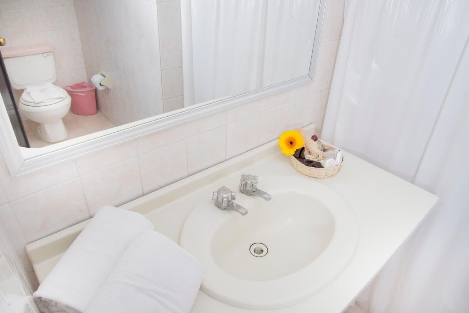 deluxe double room | bathroom | shower, towels