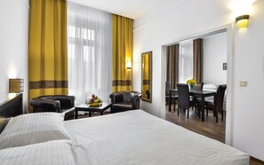 Panoramic Apartment, 1 Bedroom, Balcony, City View | In-room safe, desk, blackout curtains, free WiFi - Apartments Central Park Marienbad (Marianske Lazne)