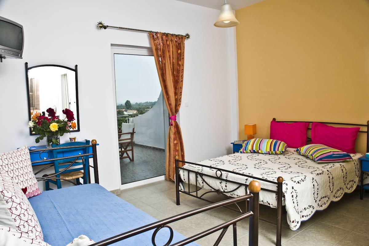 Family Studio | Premium bedding, pillow-top beds, soundproofing, iron/ironing board