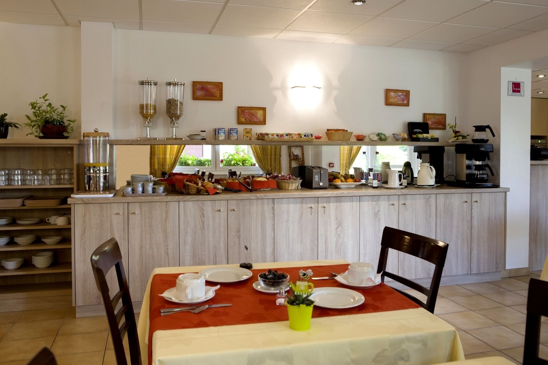 daily buffet breakfast (eur 8 per person)