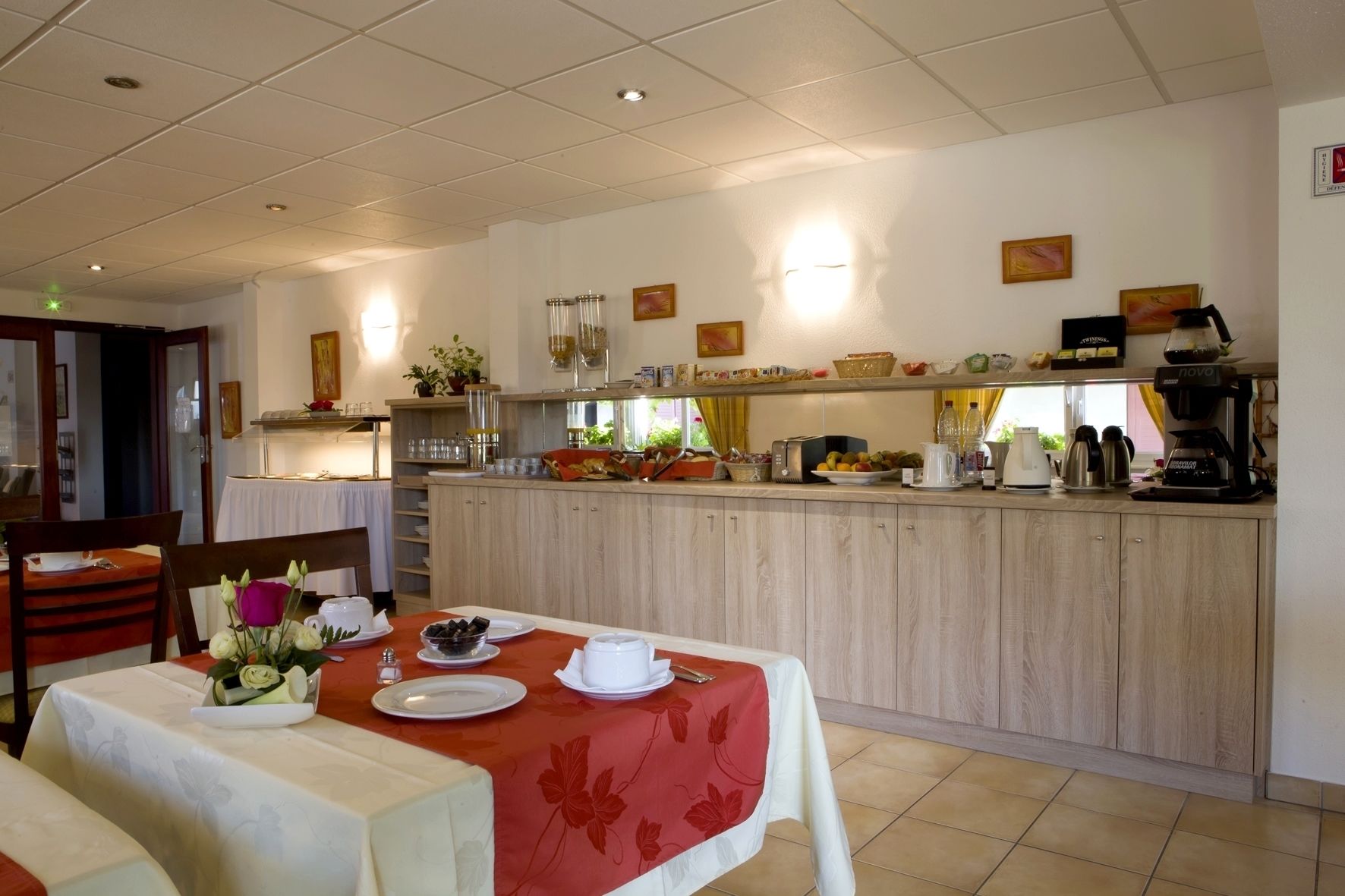 daily buffet breakfast (eur 8 per person)