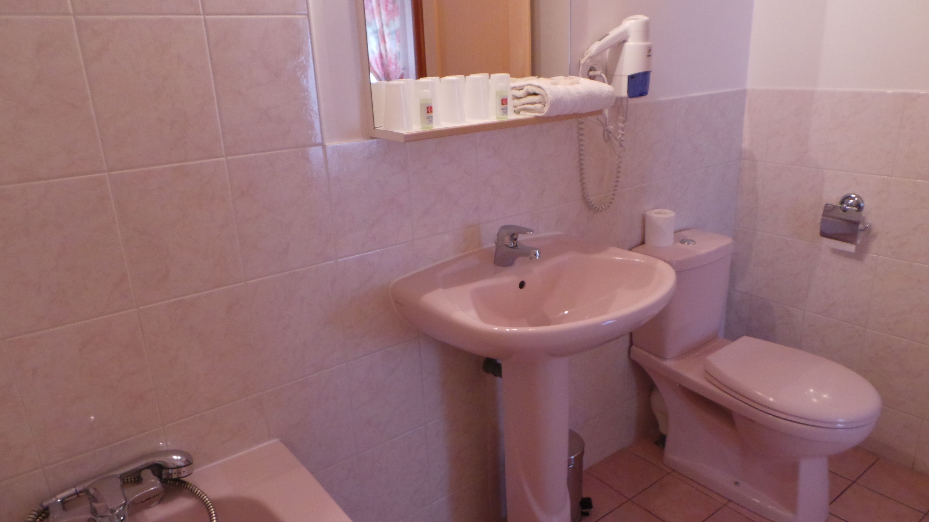 family room | bathroom | free toiletries, hair dryer, towels