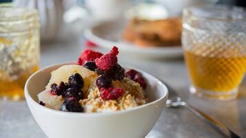 Daily buffet breakfast (AUD 38.00 per person)