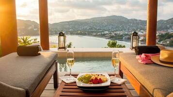 Junior Suite, 1 King Bed, Terrace, Ocean View | Terrace/patio