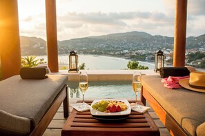 Junior Suite, 1 King Bed, Terrace, Ocean View | Terrace/patio