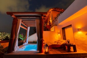 Suite Luxe, 1 très grand lit, piscine privée, vue océan | Piscine privée