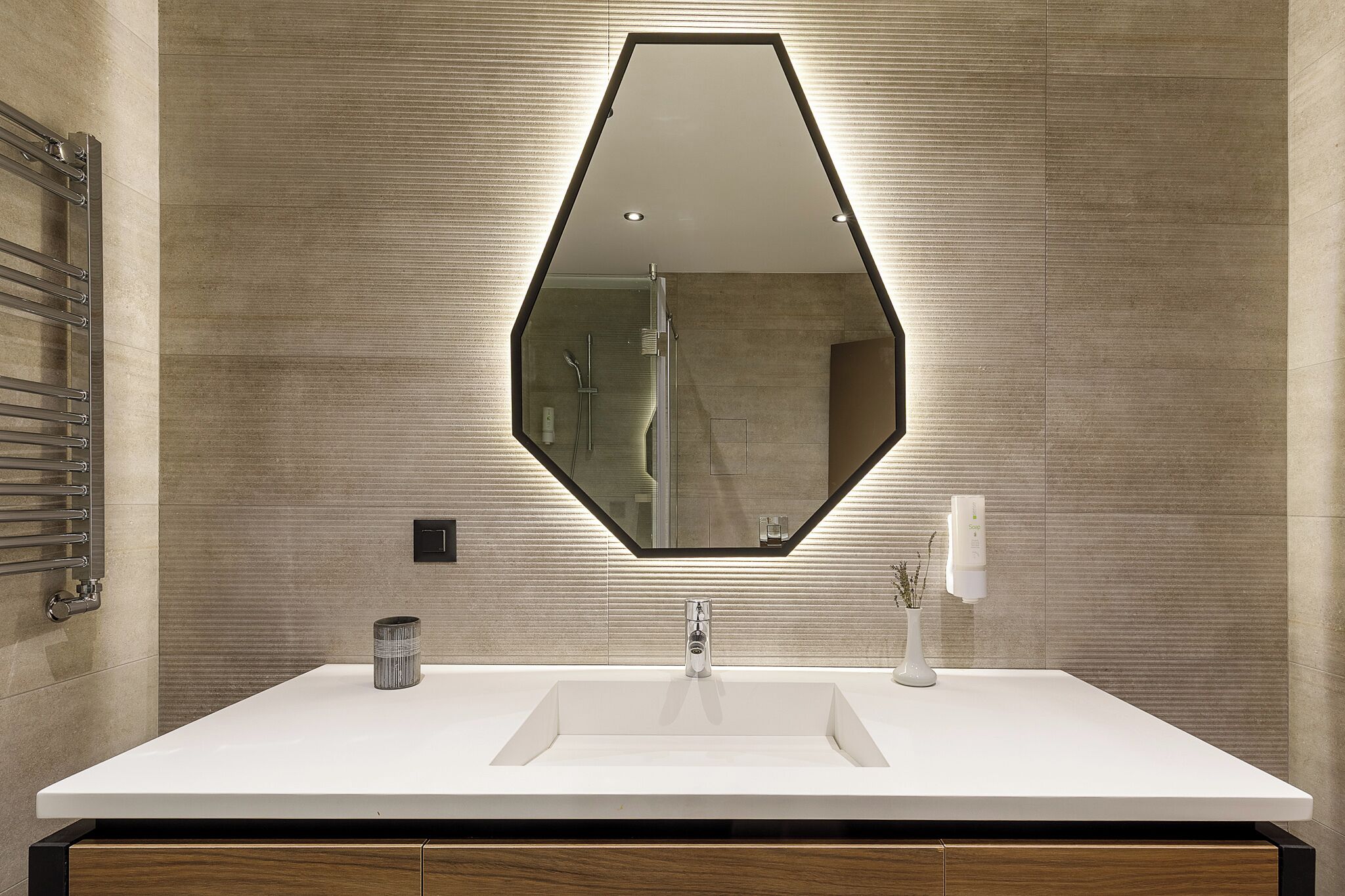 free toiletries, bathrobes, slippers, towels