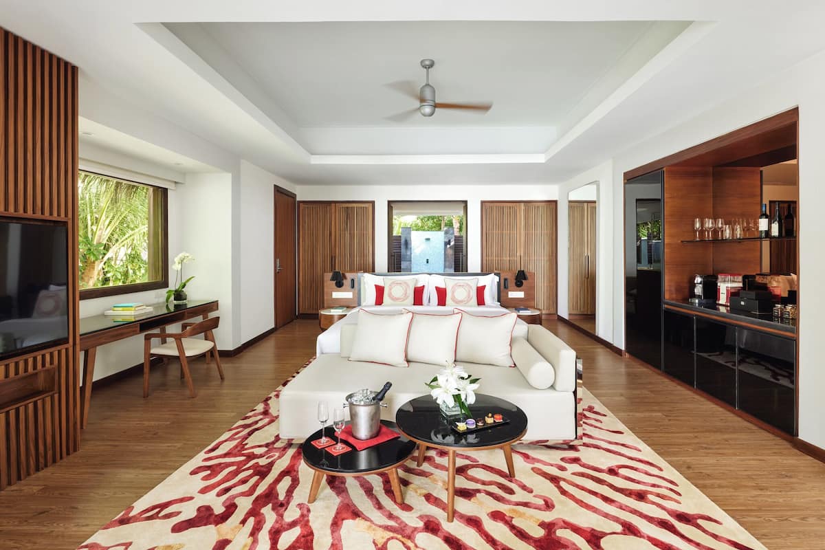 premium bedding, down duvets, memory-foam beds, minibar